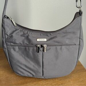 Travelon Women's Anti-Theft Essentials East/West Small Hobo Handbag